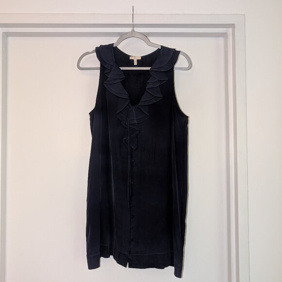 100% Silk navy dress by Joie - size medium - Picture 2 of 7